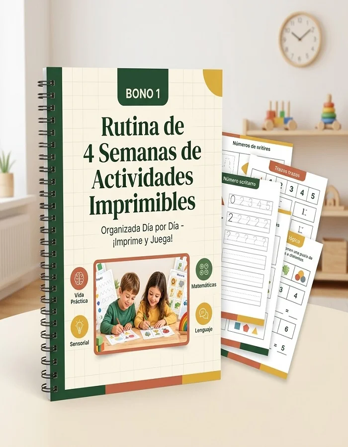 Vista del bono Rutina de 4 Semanas de Actividades Imprimibles Organizada Día por Día